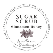 Load image into Gallery viewer, Large 8oz Sugar - Cinnamon and Honey Body Scrub 8oz