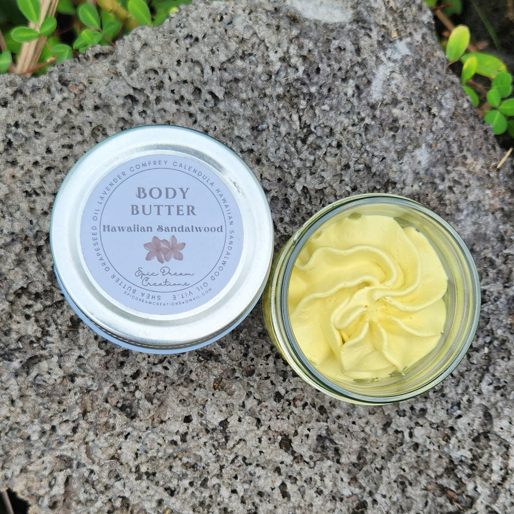 Medium 4oz Sandalwood Infused Body Butter